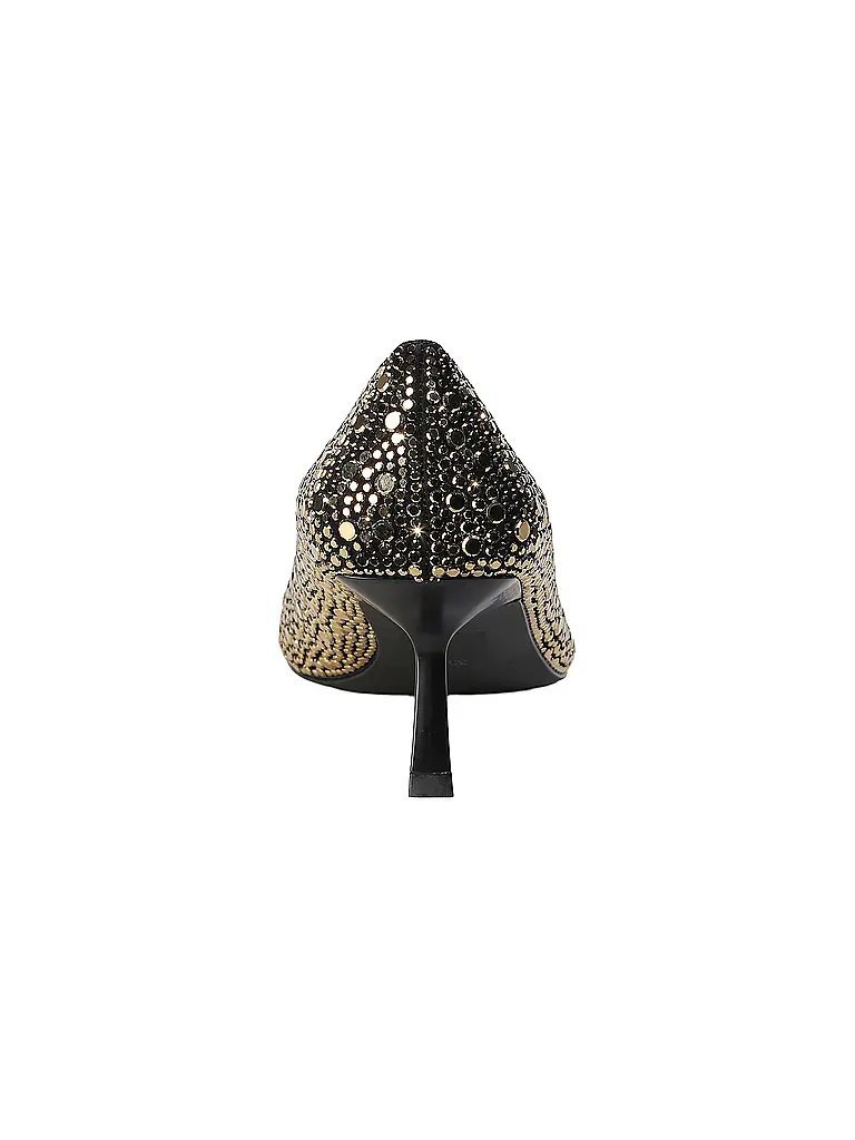 MARC CAIN | Pumps
Marca: MARC CAIN
Colore: oro
Categorie: Moda, Donna

Materiale: Pelle
Motivo: Tinta unita
Stile: Glamour
Dettagli: Borchie
Altezza del tacco: Tacco medio | 