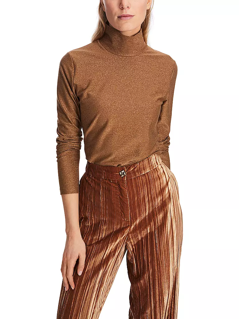 MARC CAIN | Rollkragenshirt | Marrone