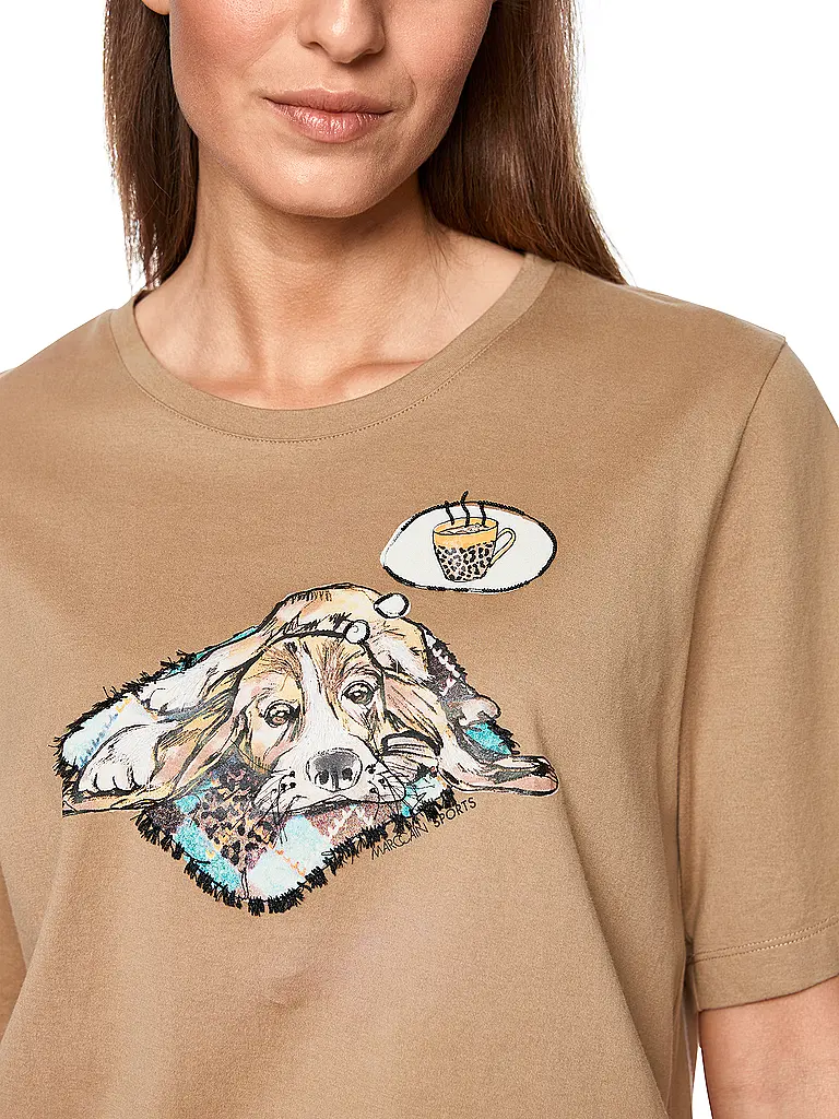 MARC CAIN | T-shirt | Marrone chiaro