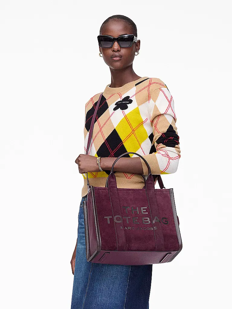 MARC JACOBS | Borsa in pelle - Tote Bag THE MEDIUM TOTE | Rosso scuro