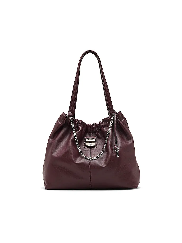 MARC JACOBS | Ledertasche -  Shopper THE TOTE | Rosso scuro