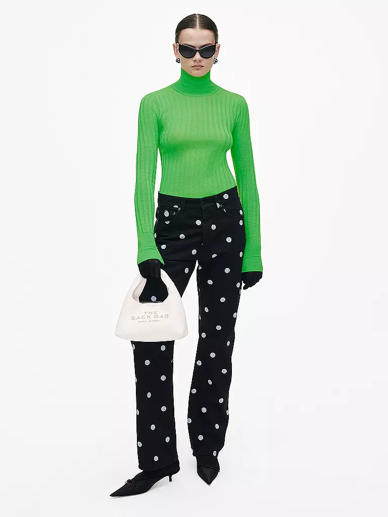 MARC JACOBS | Ledertasche - Henkeltasche THE MINI SACK  | Bianco