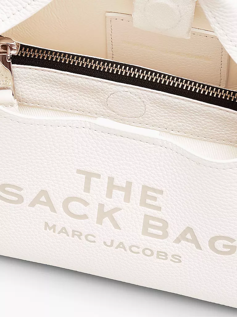 MARC JACOBS | Ledertasche - Henkeltasche THE MINI SACK  | Bianco