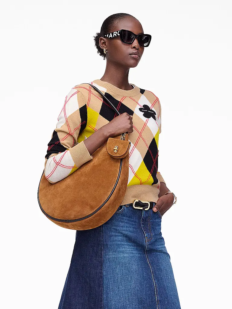 MARC JACOBS | Ledertasche - Hobo Bag THE LARGE HOBO | Cammello