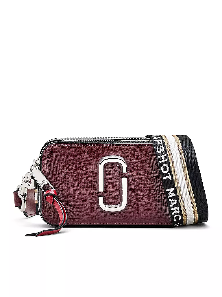 MARC JACOBS | Ledertasche - Mini Bag THE SNAPSHOT  | Rosso scuro