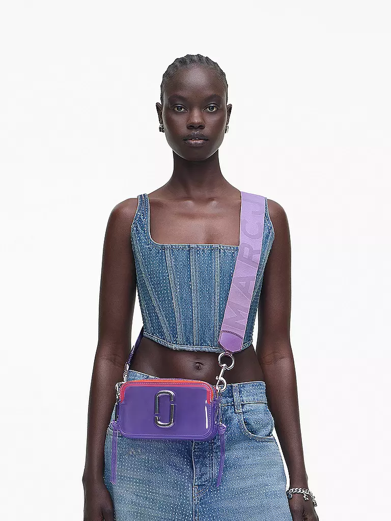 MARC JACOBS | Ledertasche - Mini Bag THE SNAPSHOT  | Lilla