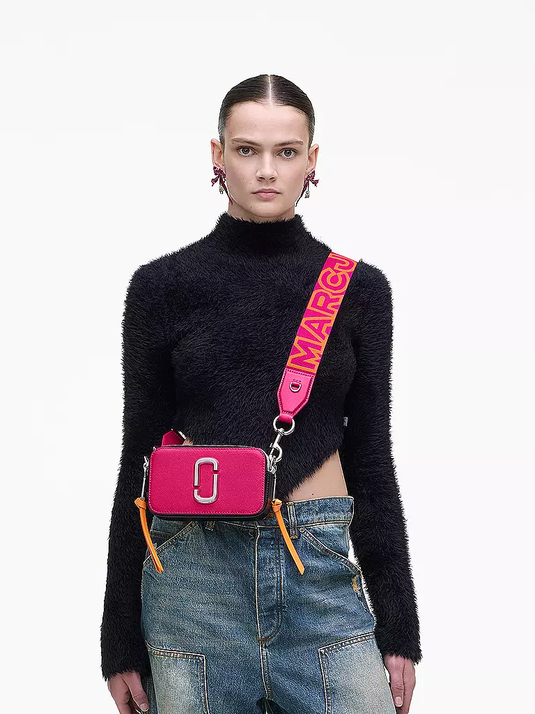 MARC JACOBS | Ledertasche - Mini Bag THE SNAPSHOT  | Fucsia