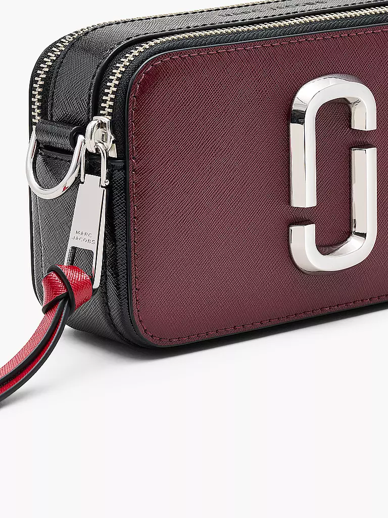 MARC JACOBS | Ledertasche - Mini Bag THE SNAPSHOT  | Rosso scuro