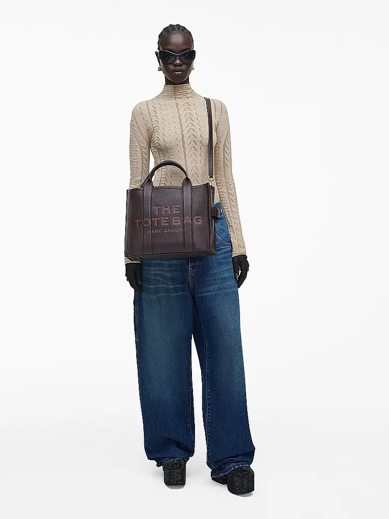 MARC JACOBS | Ledertasche - Tote Bag THE MEDIUM TOTE LEATHER | Marrone