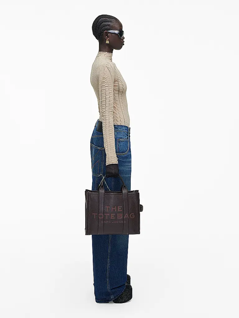 MARC JACOBS | Ledertasche - Tote Bag THE MEDIUM TOTE LEATHER | Marrone