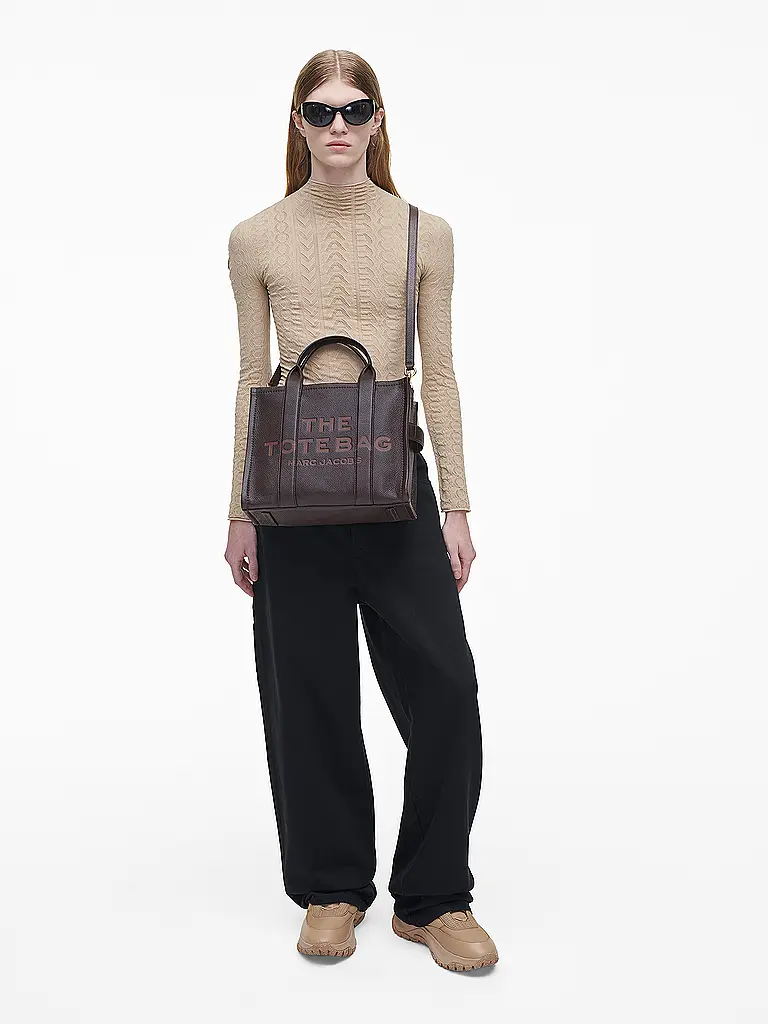 MARC JACOBS | Ledertasche - Tote Bag THE MEDIUM TOTE LEATHER | Marrone