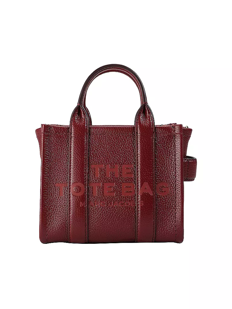 MARC JACOBS | Ledertasche - Tote Bag THE MINI TOTE | Rosso scuro