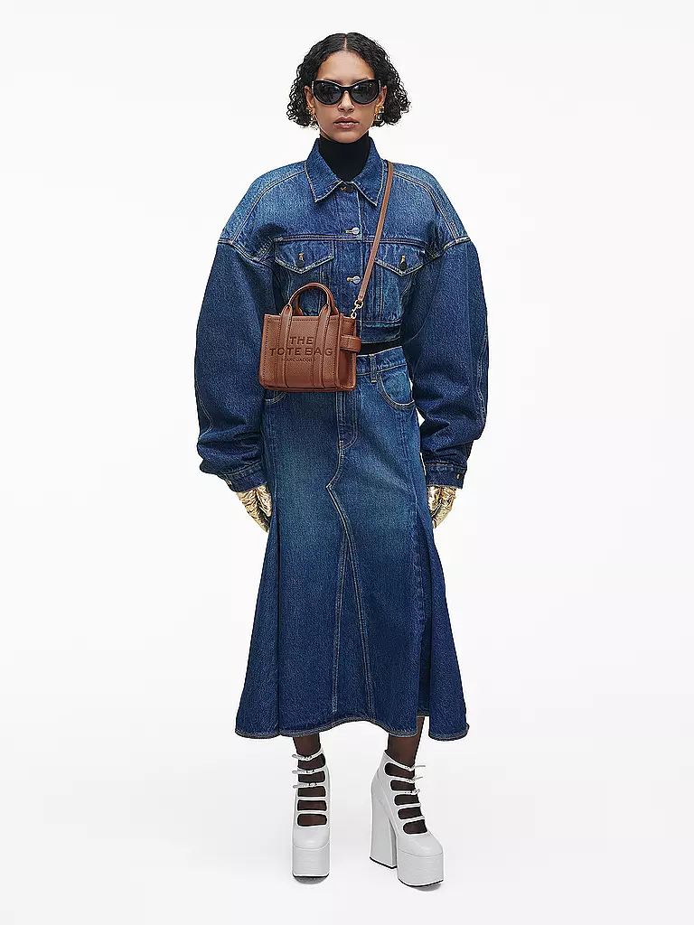 MARC JACOBS | Ledertasche - Tote Bag THE MINI TOTE | Cammello