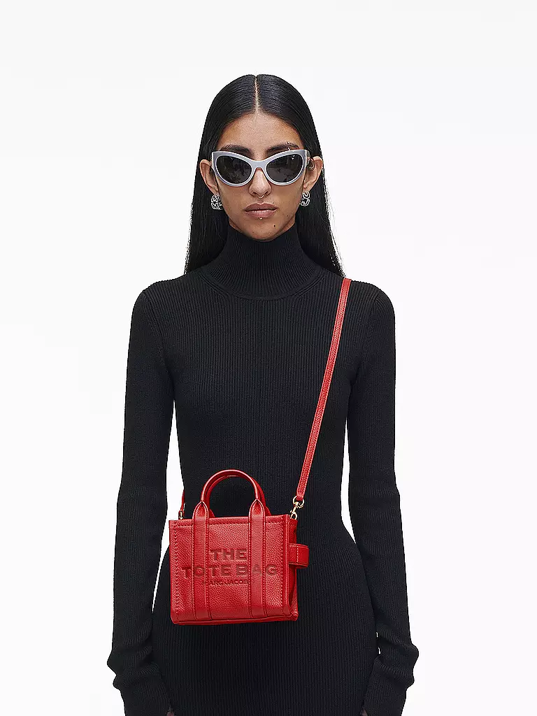 MARC JACOBS | Ledertasche - Tote Bag THE MINI TOTE | Rosso