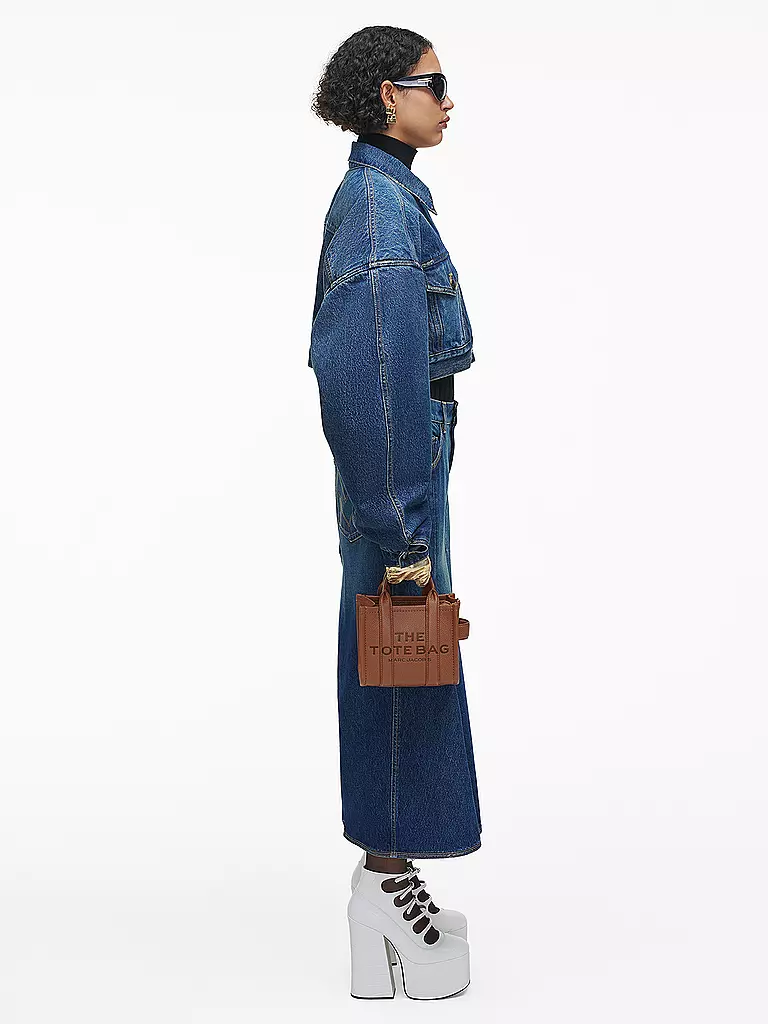 MARC JACOBS | Ledertasche - Tote Bag THE MINI TOTE | Cammello