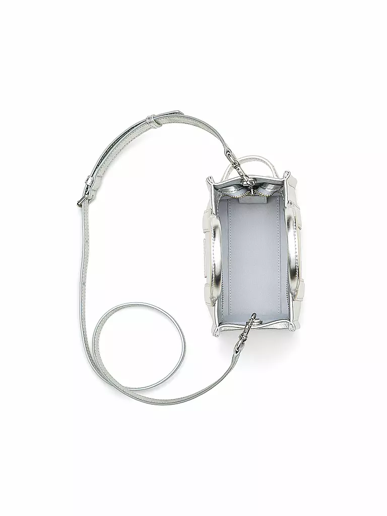 MARC JACOBS | Ledertasche - Tote Bag THE MINI TOTE | Argento
