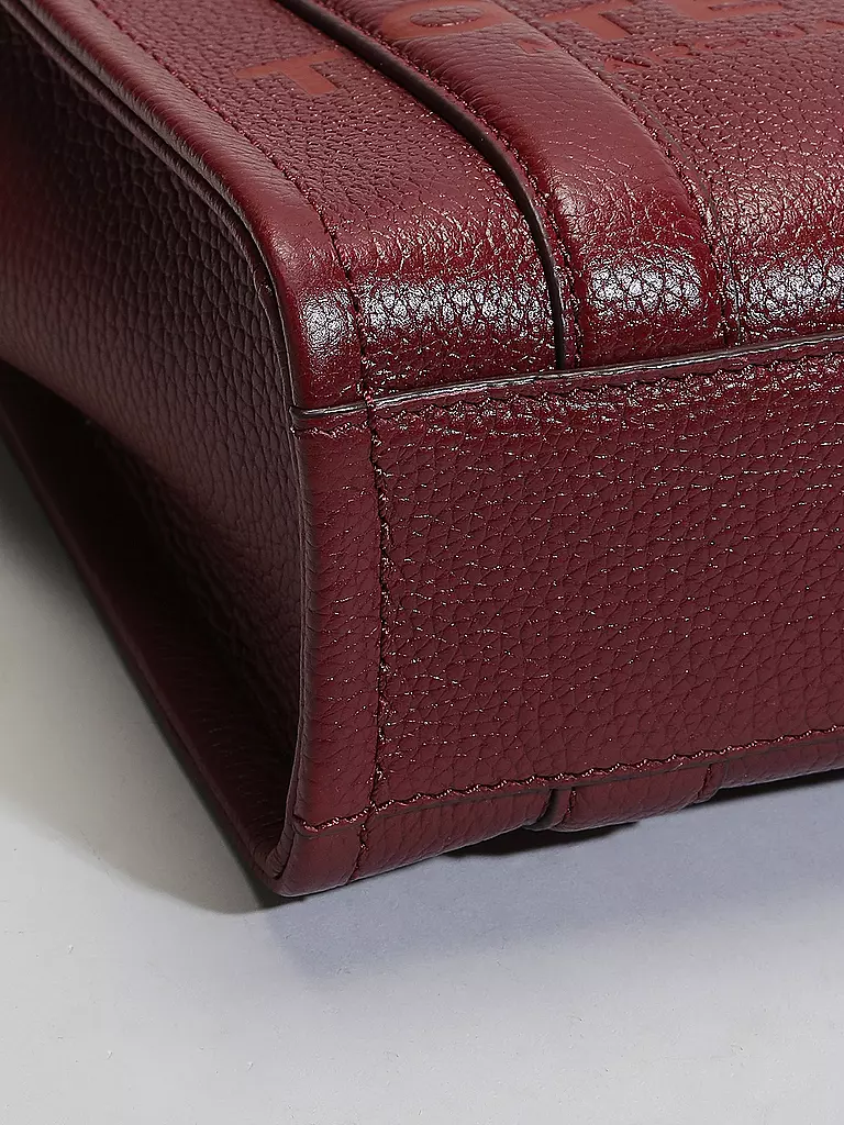 MARC JACOBS | Ledertasche - Tote Bag THE MINI TOTE | Rosso scuro