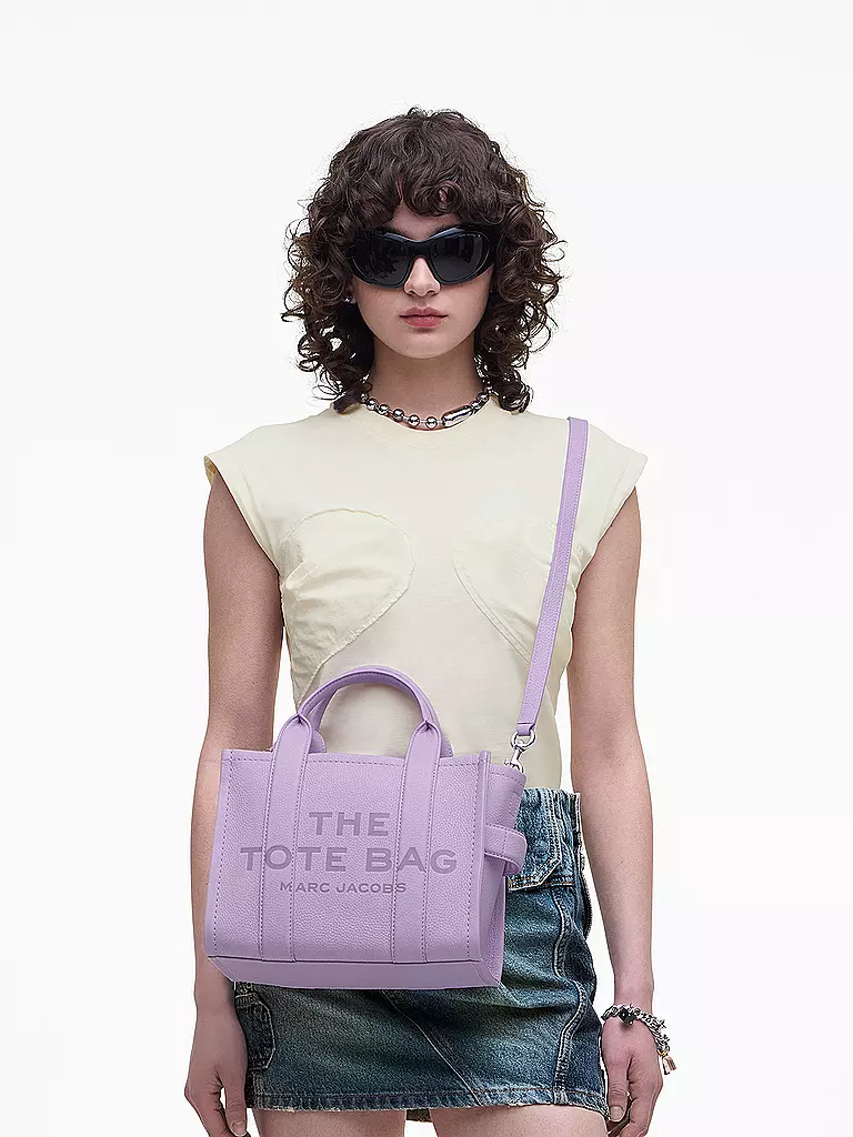 MARC JACOBS | Ledertasche - Tote Bag THE SMALL TOTE LEATHER | Lilla