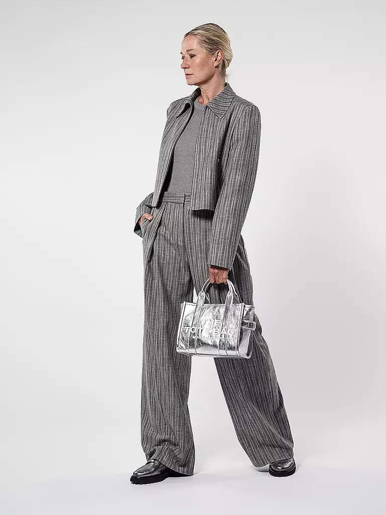 MARC JACOBS | Ledertasche - Tote Bag THE SMALL TOTE LEATHER | Argento