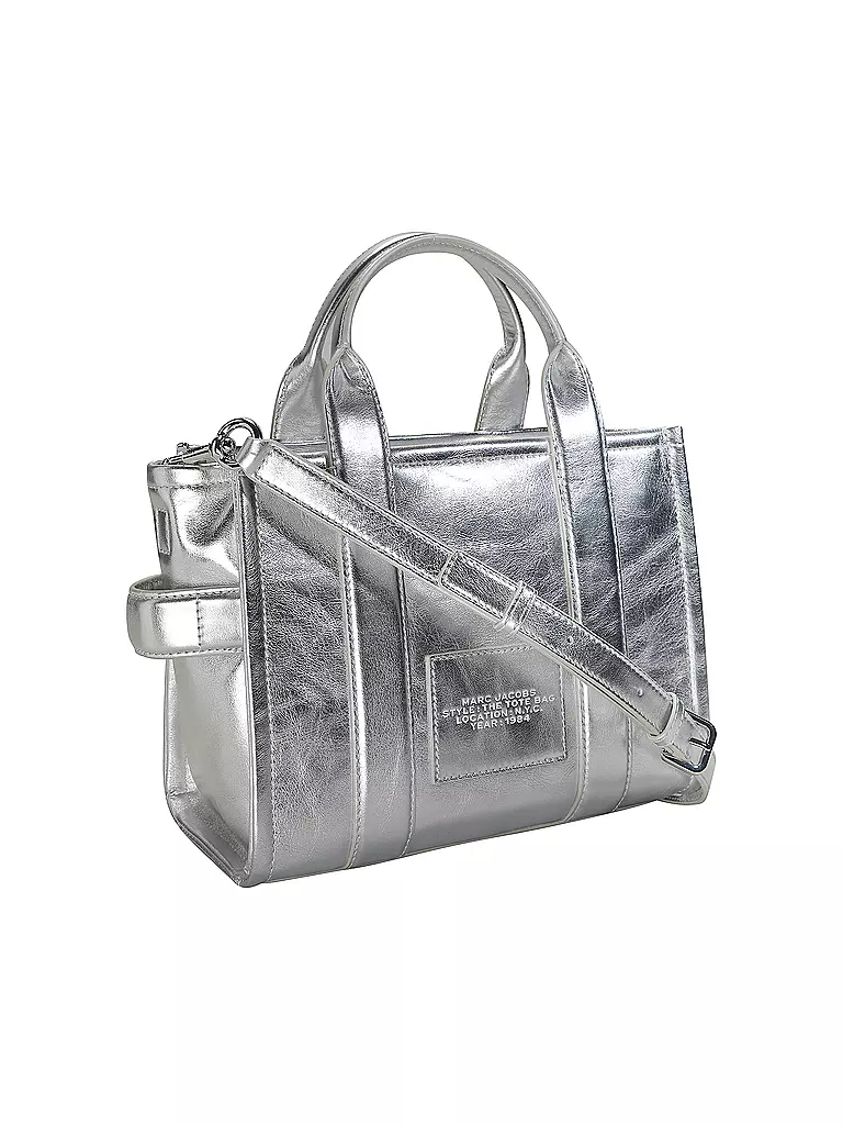 MARC JACOBS | Ledertasche - Tote Bag THE SMALL TOTE LEATHER | Argento