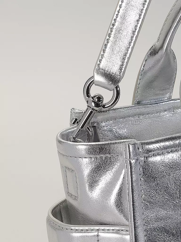MARC JACOBS | Ledertasche - Tote Bag THE SMALL TOTE LEATHER | Argento