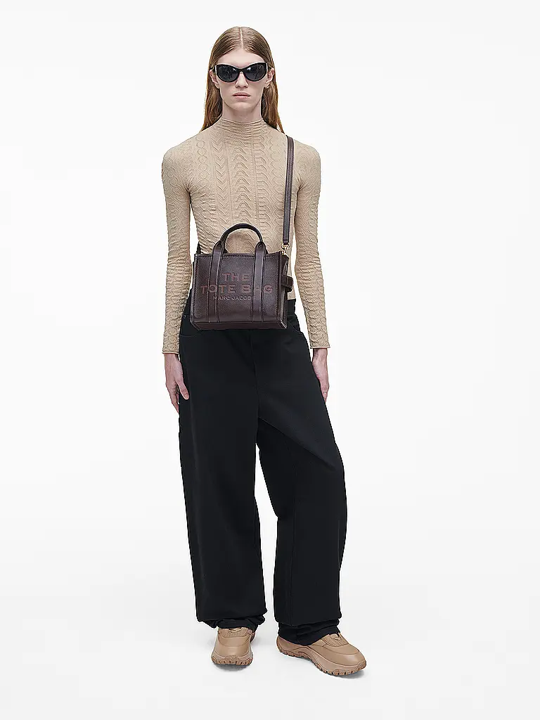 MARC JACOBS | Ledertasche - Tote Bag THE SMALL TOTE LEATHER | Marrone