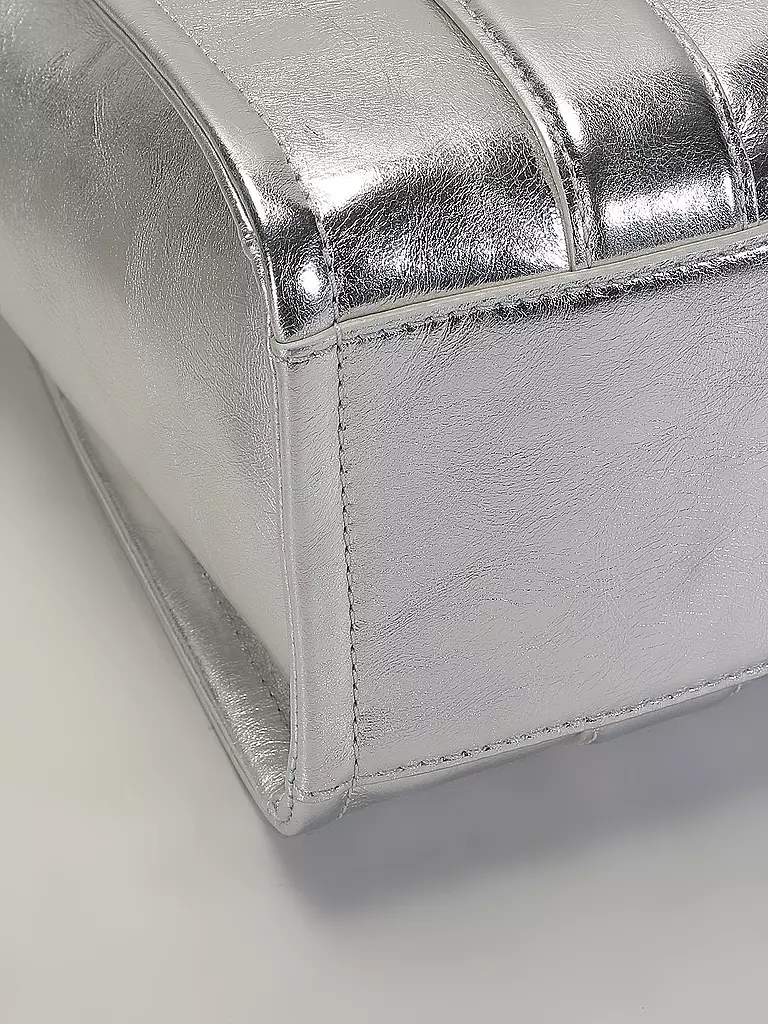 MARC JACOBS | Ledertasche - Tote Bag THE SMALL TOTE LEATHER | Argento