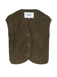 MARC O'POLO DENIM | Gilet effetto pelliccia | Oliva