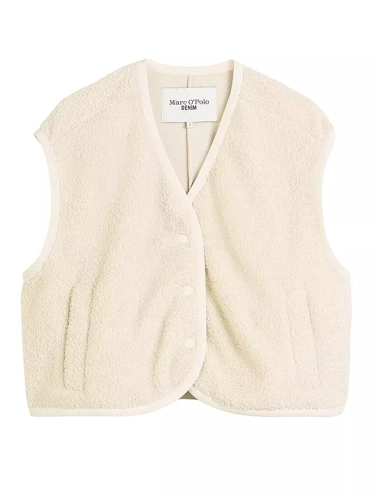 MARC O'POLO DENIM | Gilet effetto pelliccia | Crema