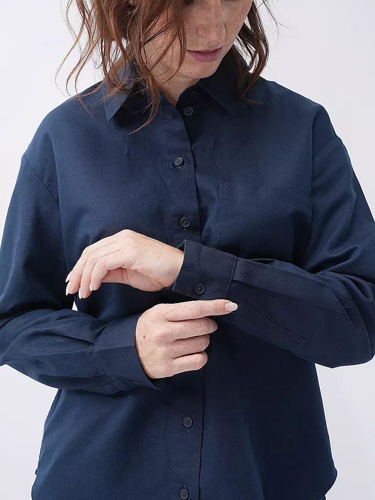 MARC O'POLO DENIM | Hemdbluse  | Blu scuro