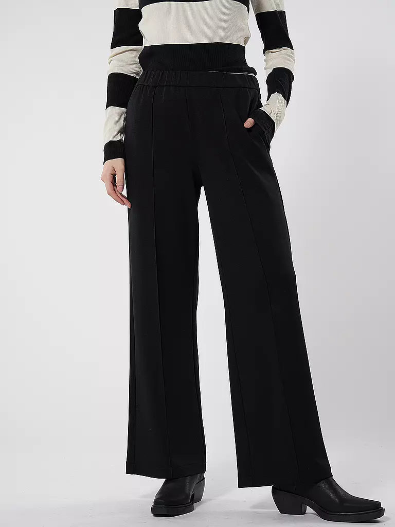MARC O'POLO DENIM | Hose Wide Leg | Nero