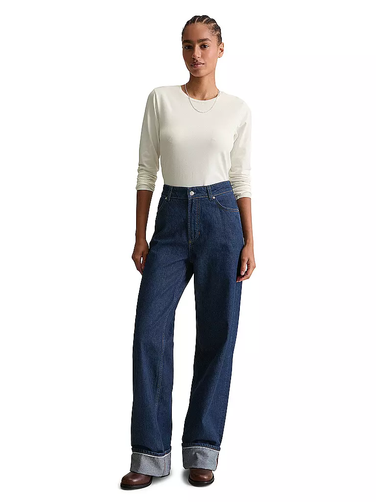 MARC O'POLO DENIM | Jeans a gamba larga | Blu scuro