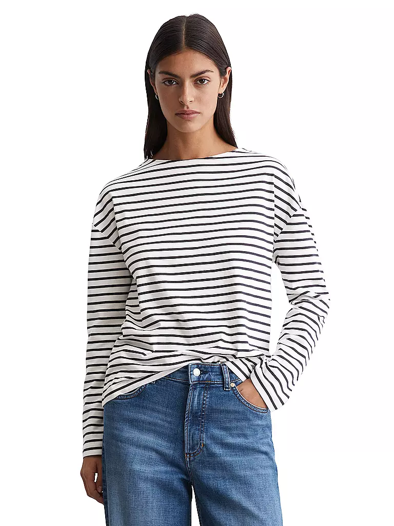 MARC O'POLO DENIM | Langarmshirt | Crema