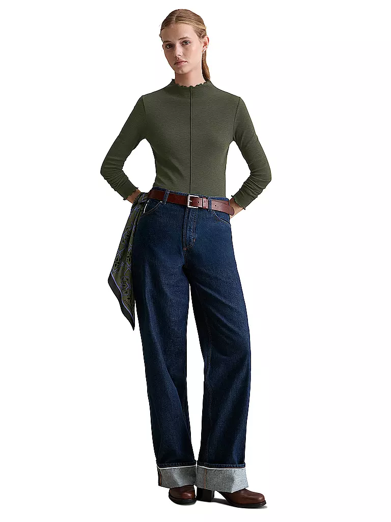 MARC O'POLO DENIM | Maglietta a maniche lunghe | Verde scuro