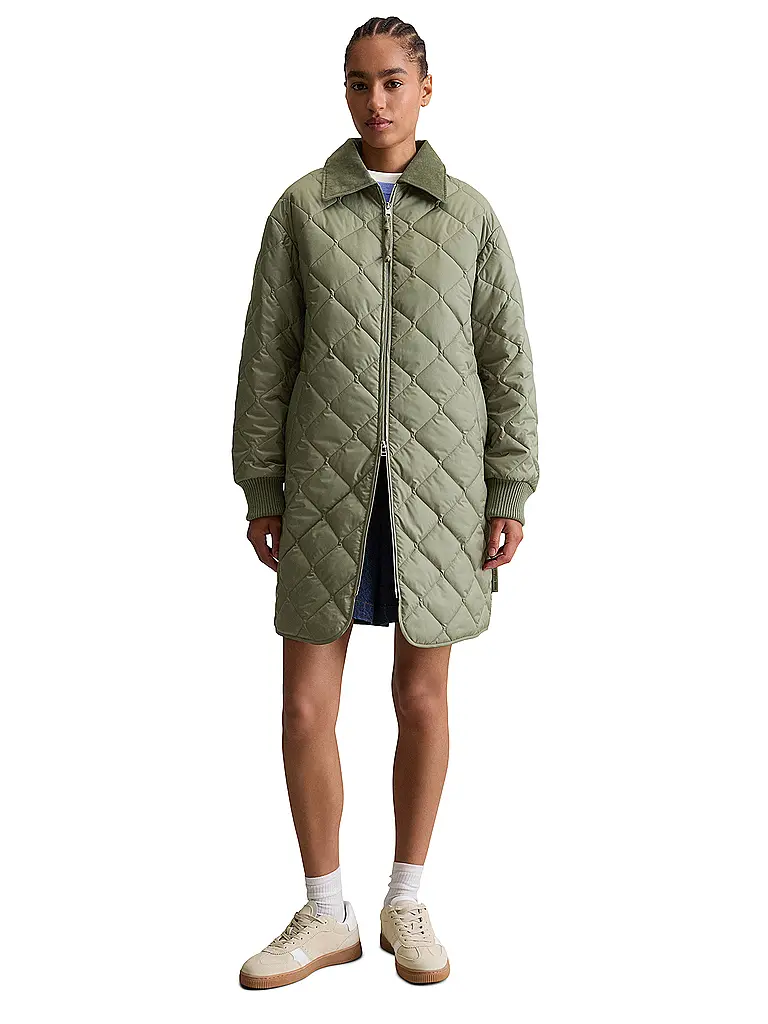 MARC O'POLO DENIM | Steppmantel | Verde chiaro