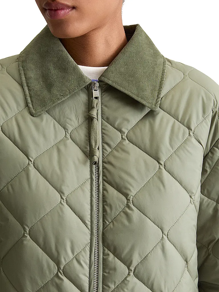 MARC O'POLO DENIM | Steppmantel | Verde chiaro