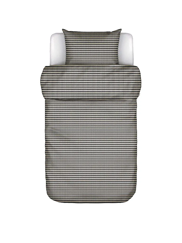 MARC O'POLO HOME | Biancheria da letto in flanella OLLE 70x90cm/140x200cm New Black | Nero