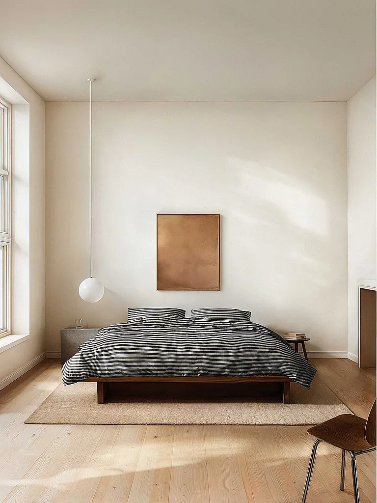 MARC O'POLO HOME | Biancheria da letto in flanella OLLE 70x90cm/140x200cm New Black | Nero