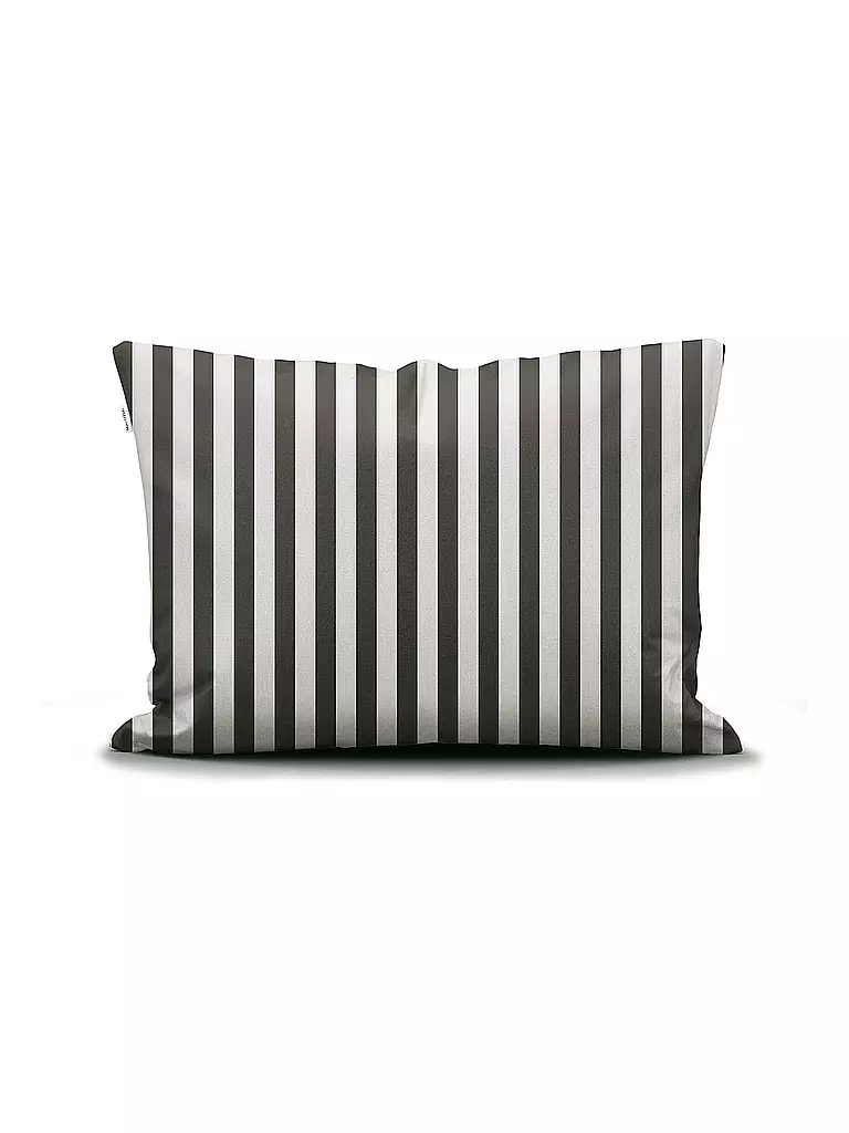 MARC O'POLO HOME | Biancheria da letto in raso CLASSIC STRIPE 70x90cm/140x200cm Antracite | 