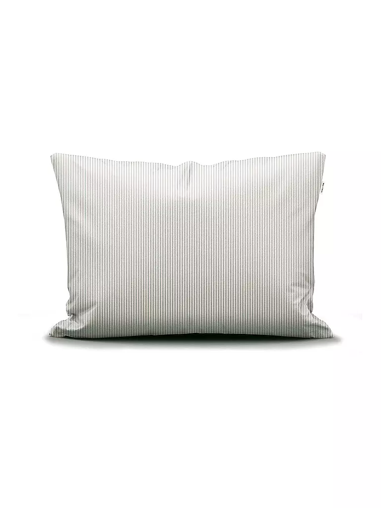 MARC O'POLO HOME | Biancheria da letto in raso CLASSIC STRIPE 70x90cm/140x200cm Argento | Grigio chiaro