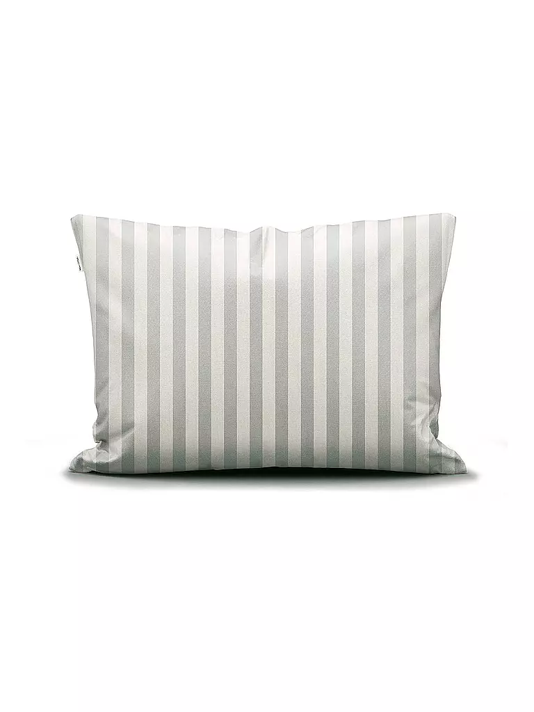 MARC O'POLO HOME | Biancheria da letto in raso CLASSIC STRIPE 70x90cm/140x200cm Argento | Grigio chiaro