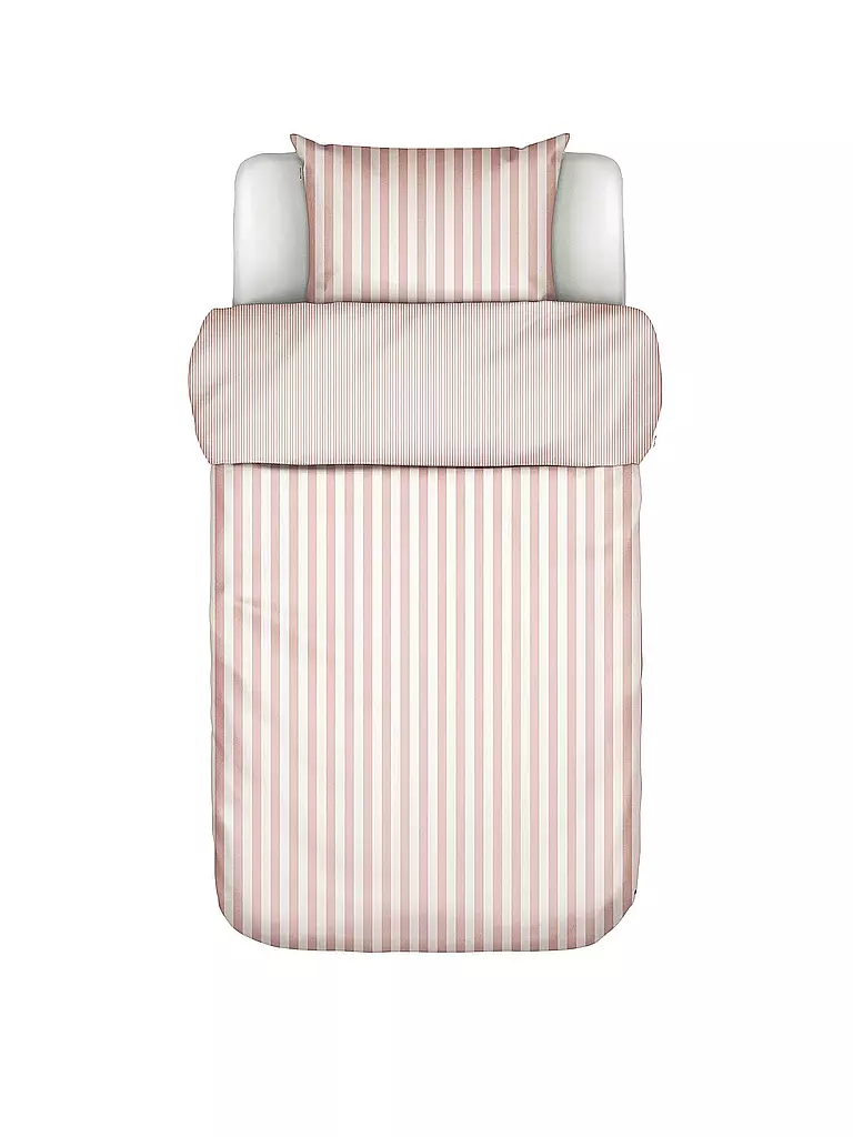 MARC O'POLO HOME | Biancheria da letto in raso CLASSIC STRIPE 70x90cm/140x200cm Rose Smoke | Rosa
