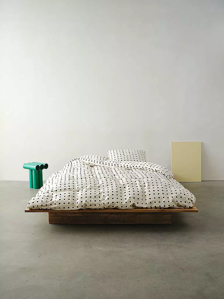 MARC O'POLO HOME | Biancheria da letto in raso HARPA 70x90cm/140x200cm Nera | Nero