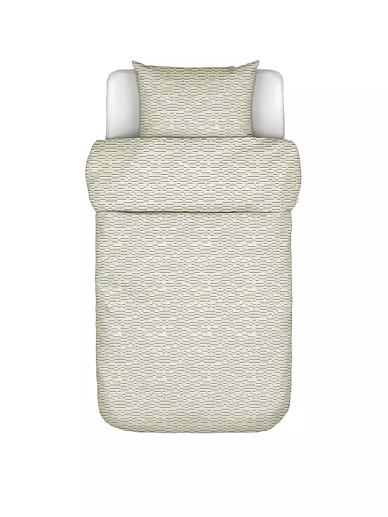 MARC O'POLO HOME | Biancheria da letto in raso HARPA 70x90cm/140x200cm Oatmeal | Grigio chiaro