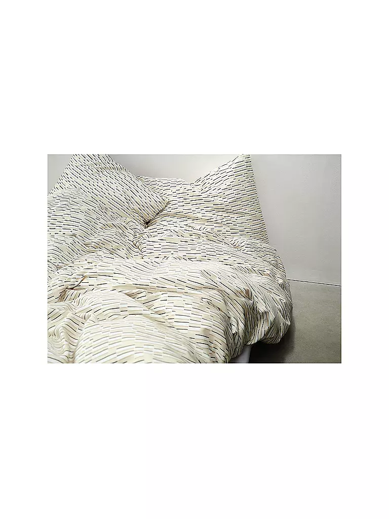 MARC O'POLO HOME | Biancheria da letto in raso HARPA 70x90cm/140x200cm Oatmeal | Grigio chiaro