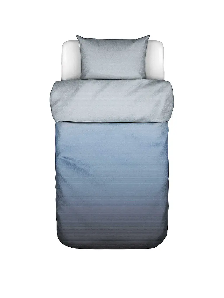 MARC O'POLO HOME | Biancheria da letto in raso JORN 70x90cm/140x200cm Calm Blue | Blu