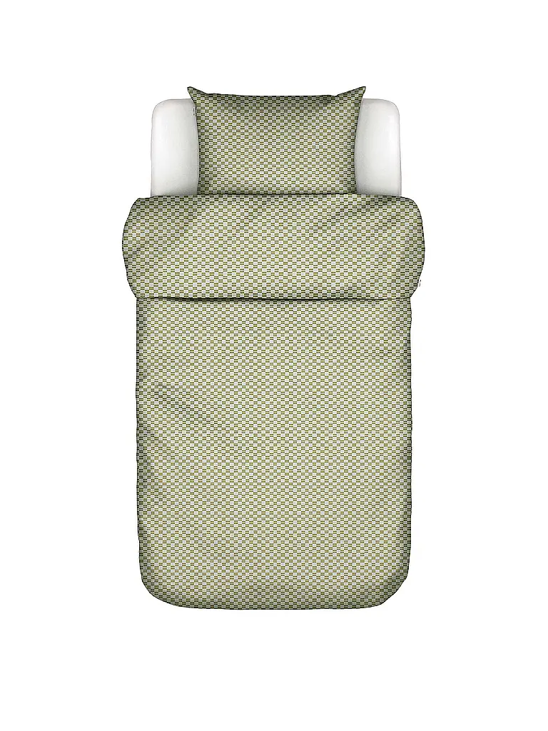 MARC O'POLO HOME | Biancheria da letto in raso SVEA 70x90cm/140x200cm Verde argenteo | Oliva