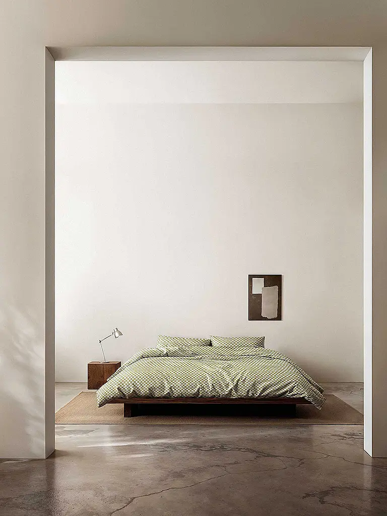 MARC O'POLO HOME | Biancheria da letto in raso SVEA 70x90cm/140x200cm Verde argenteo | Oliva