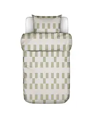 MARC O'POLO HOME | Biancheria da letto in raso SVERRE 70x90cm/140x200cm Bright Pea | Oliva