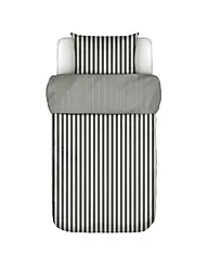 MARC O'POLO HOME | Satin Bettwäsche CLASSIC STRIPE 70x90cm/140x200cm Navy | Grigio